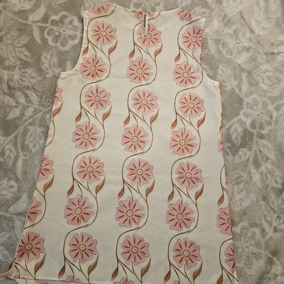 Commense Pink and Cream Floral Midi Dress - Picture 1 of 3